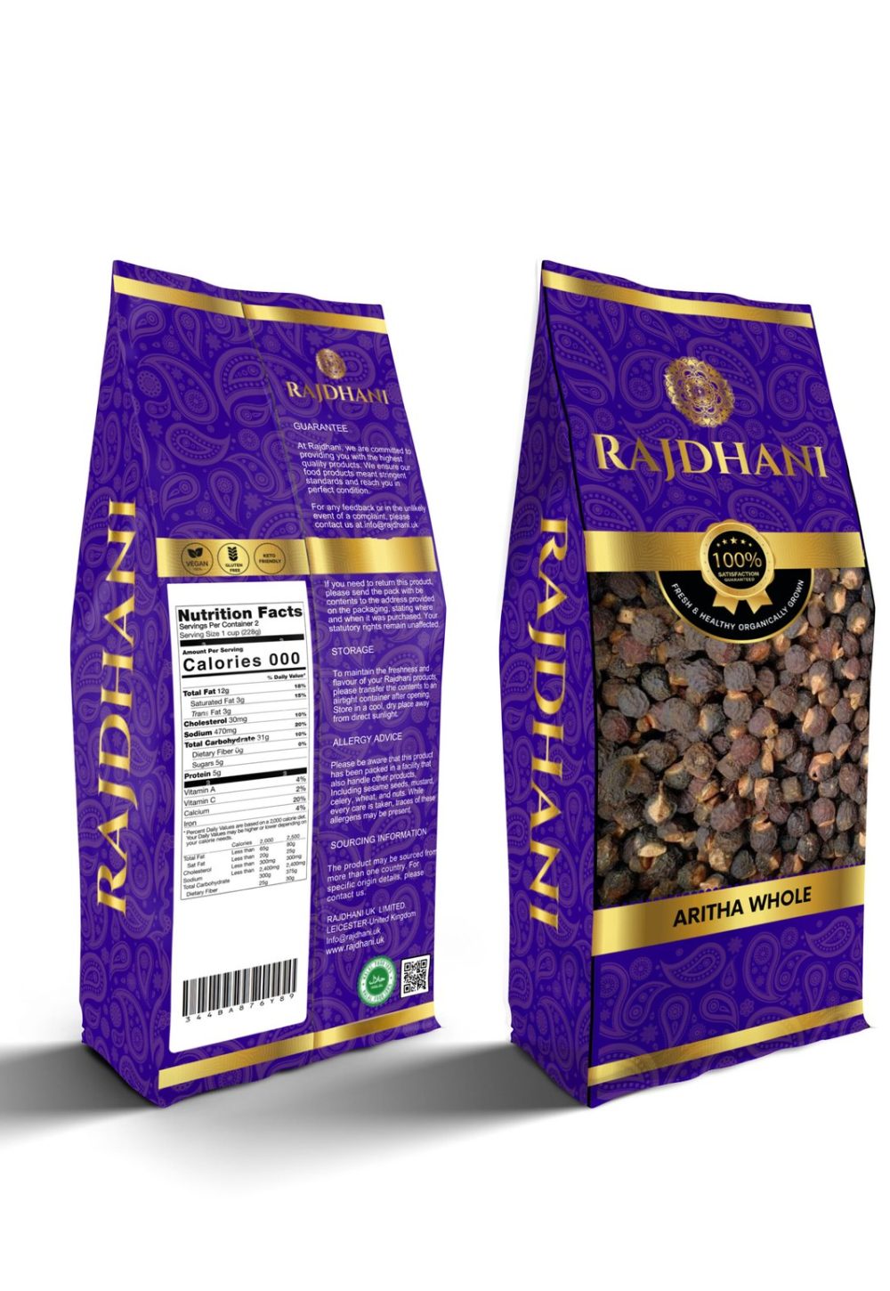 Rajdhani Aritha Whole (Reetha Sabut)